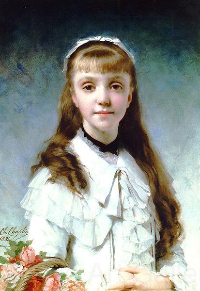 Charles Joshua Chaplin Portrait of a young girl Germany oil painting art